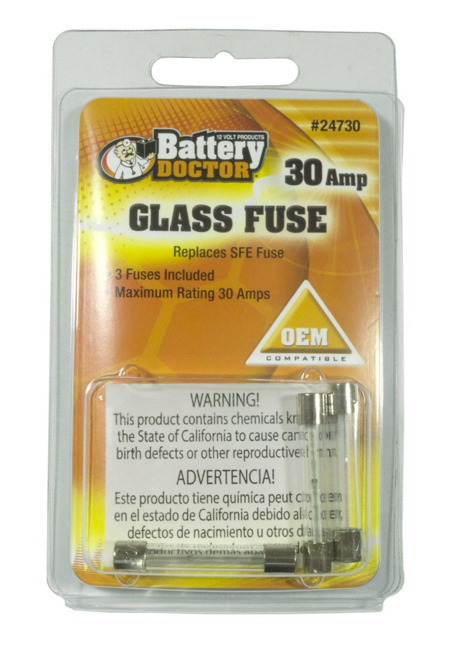 WIRTHCO 24730 SFE Glass Fuse - 30A-4Pcs Pkg