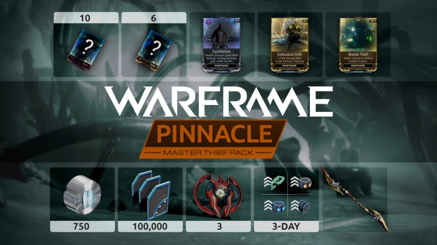 Warframe: Master Thief Pinnacle Pack Steam Key