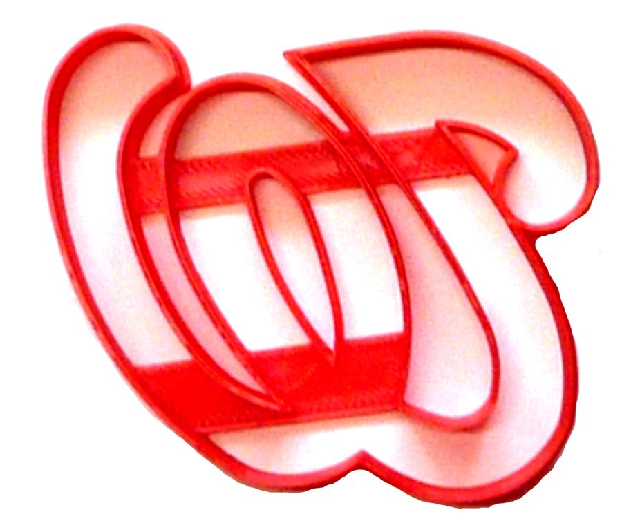 Washington Nationals W Letter MLB Major League Baseball Cookie Cutter USA PR2579