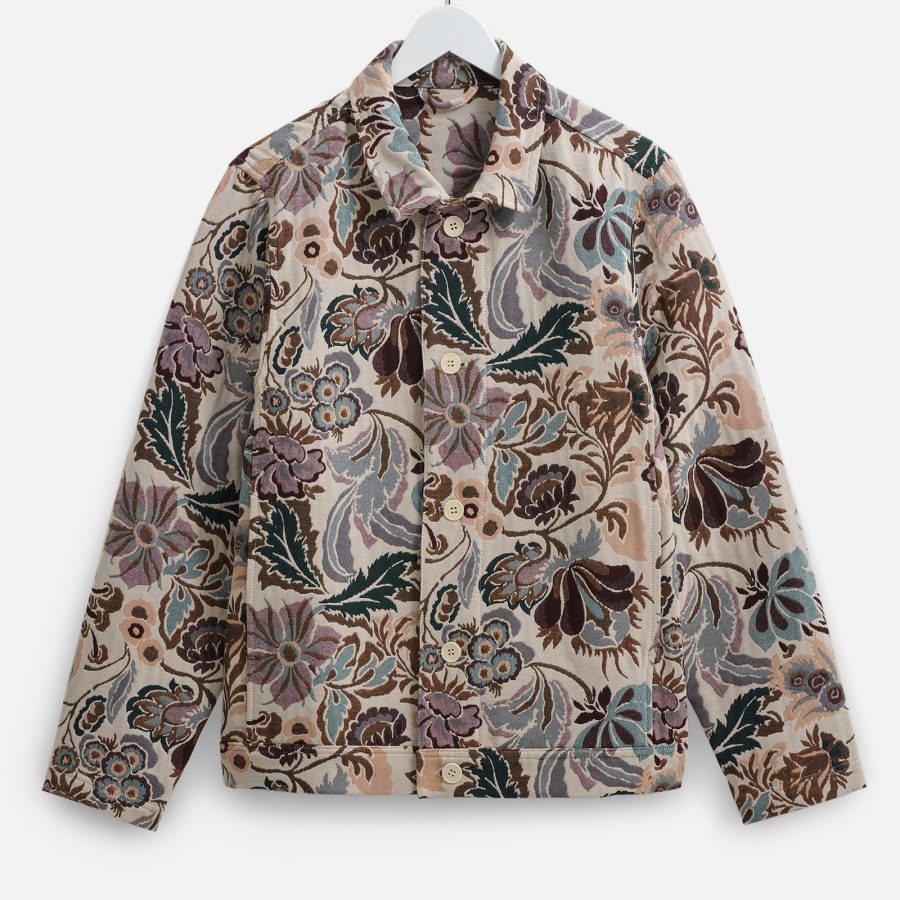 Wax London Iggy Botanical Jacquard Cotton-Blend Jacket - S