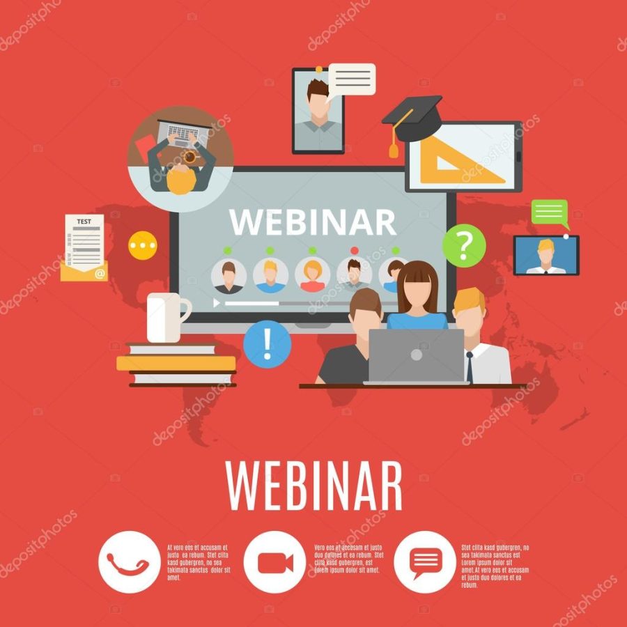 Webinar Flat Design Concept