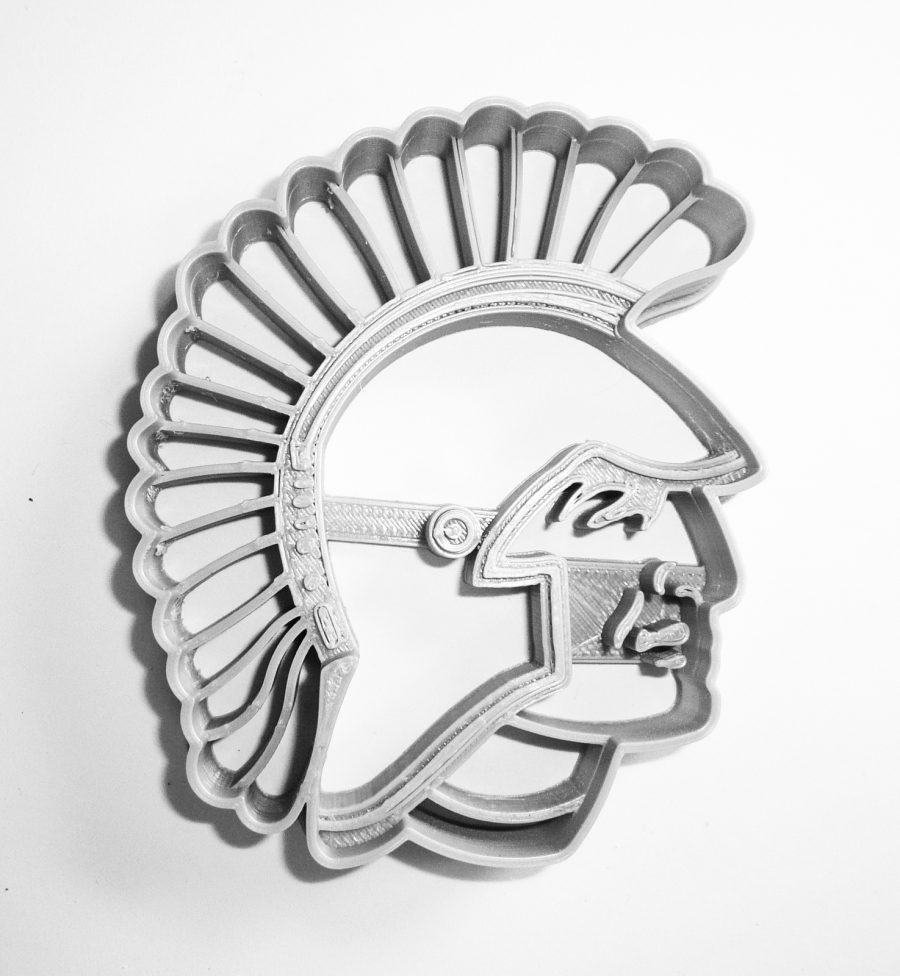 West Central High School Trojans Mascot Sports Cookie Cutter Made in USA PR935