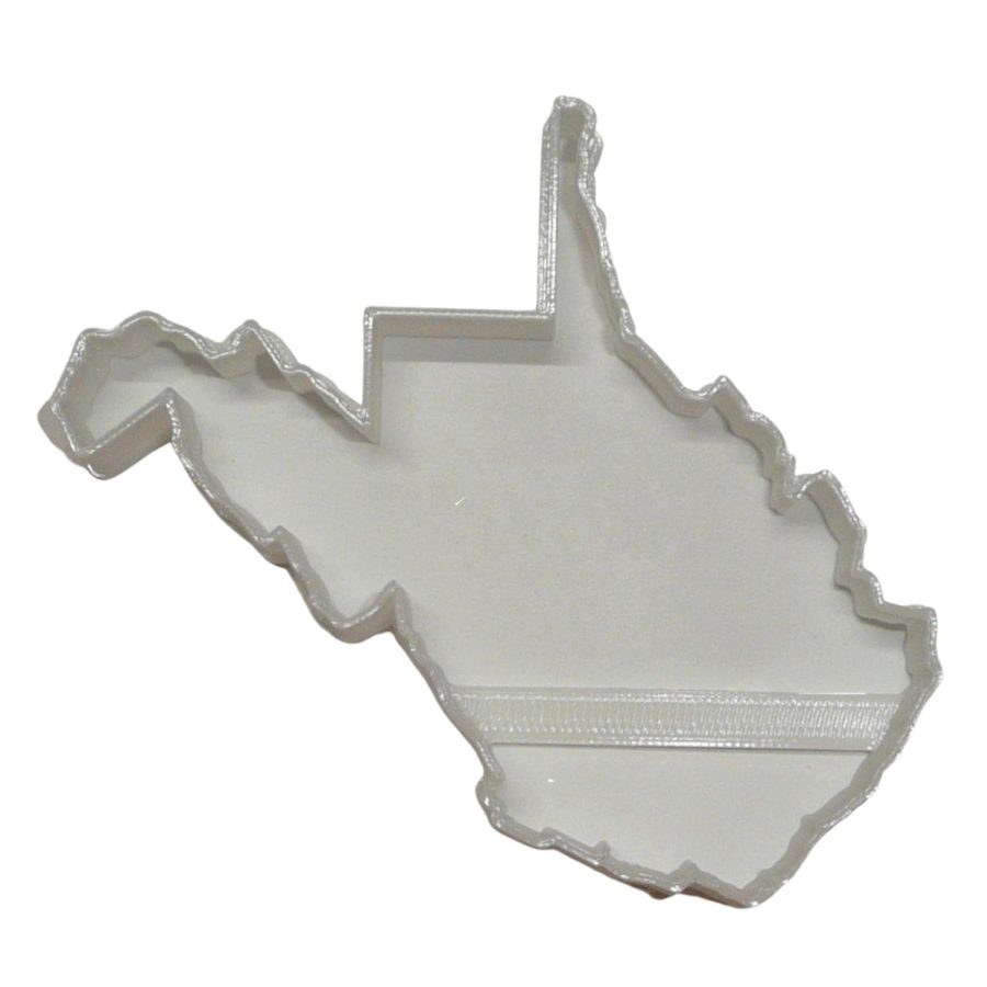 West Virginia State Outline Mountain Cookie Cutter Made In USA PR4717