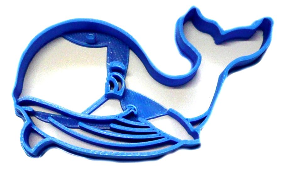 Whale Ocean Water Aquatic Marine Mammal Nautical Cookie Cutter USA PR2364