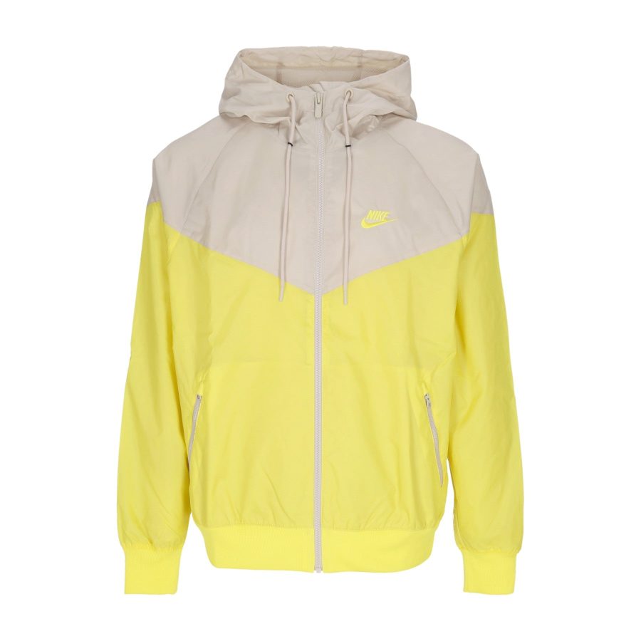 Windbreaker Men Sportswear Woven Lined Windrunner Hooded Jacket Yellow Strike/rattan/yellow Strike