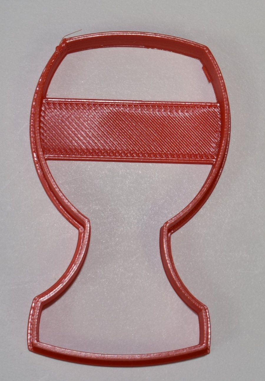 Wine Glass Stemware Champagne Red White Cookie Cutter 3D Printed USA PR766