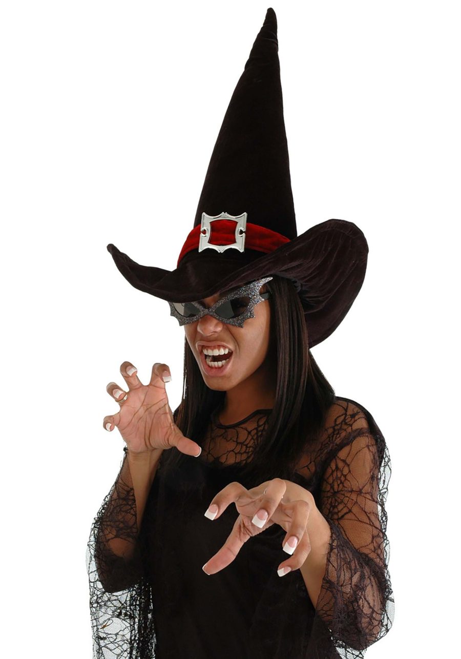 Witch Plush Black Costume Hat