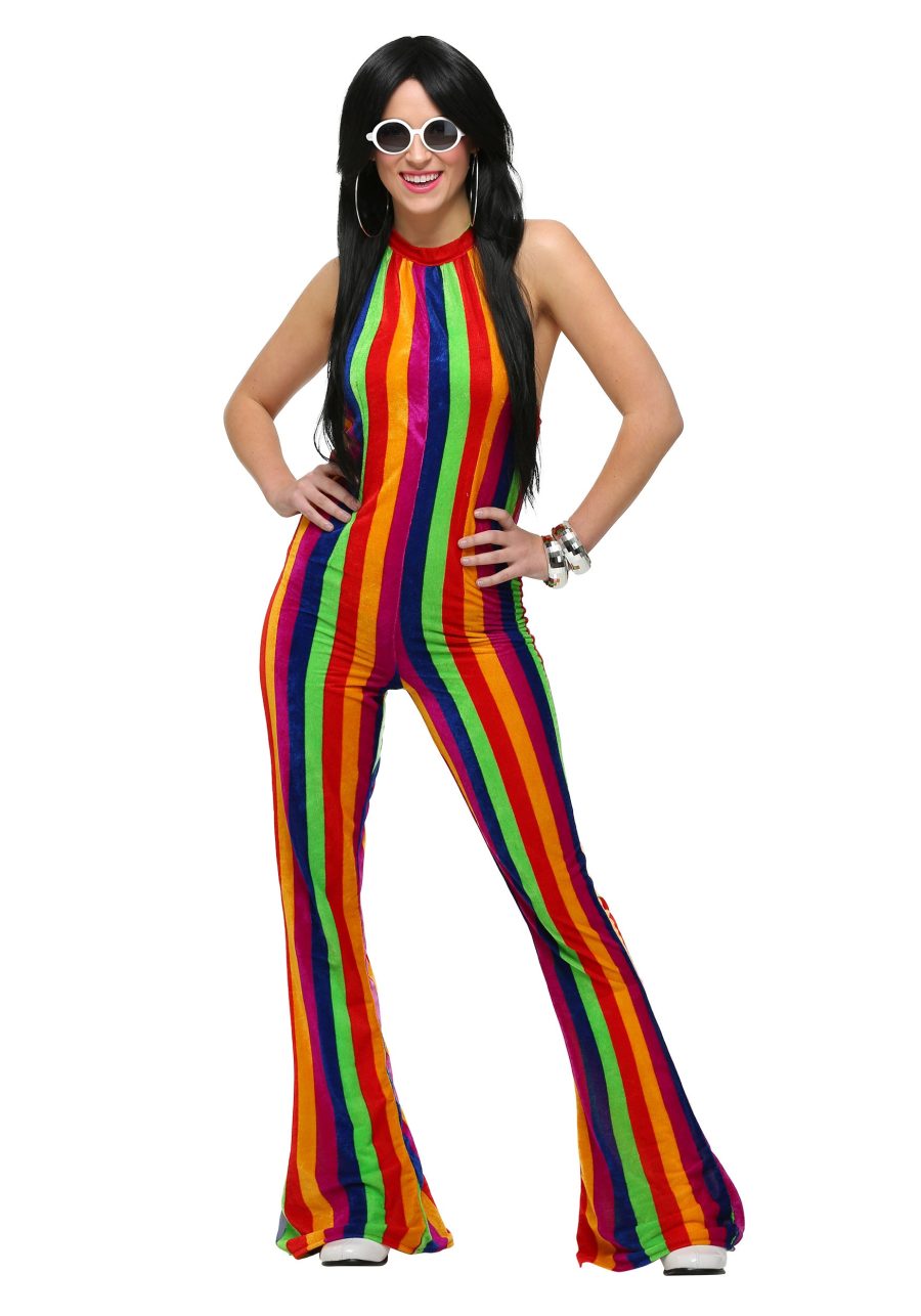 Women's 70's Disco Jumpsuit Costume