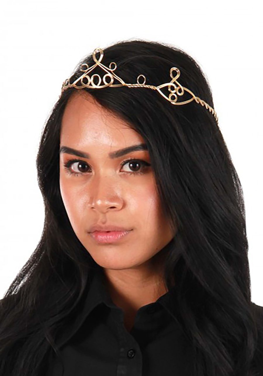 Women's Adjustable Gold Peak Circlet