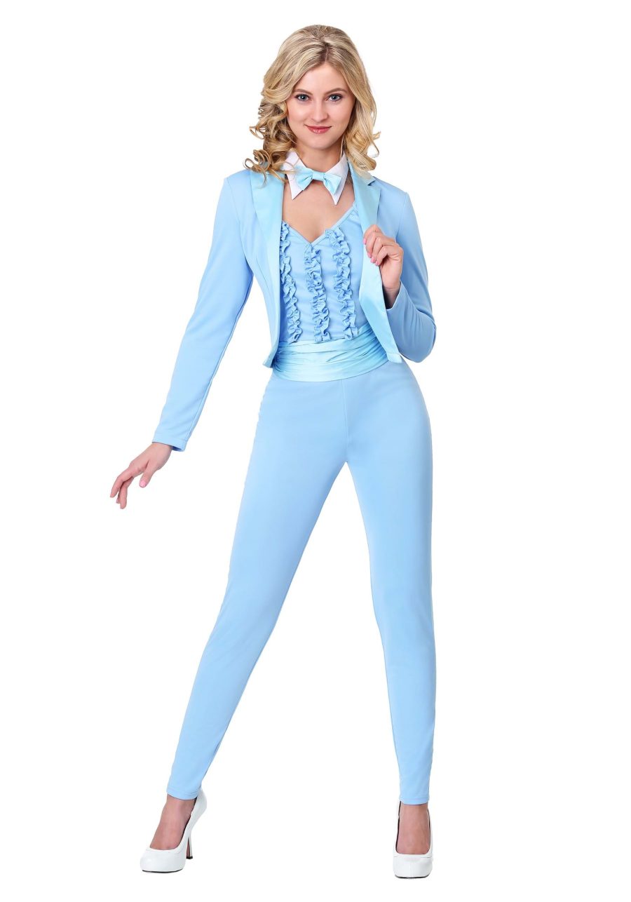 Women's Blue Tuxedo Costume