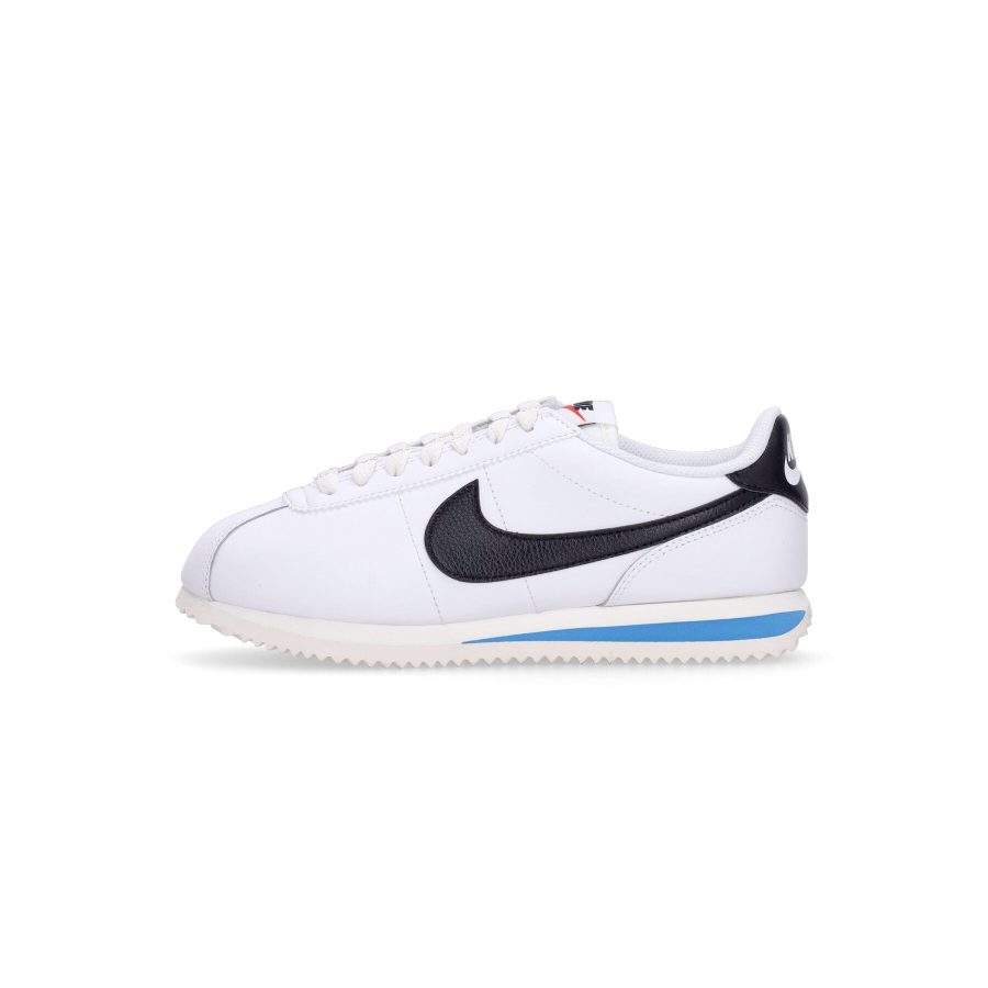 Women's Low Shoe W Cortez Leather White/black/lt Photo Blue/sail