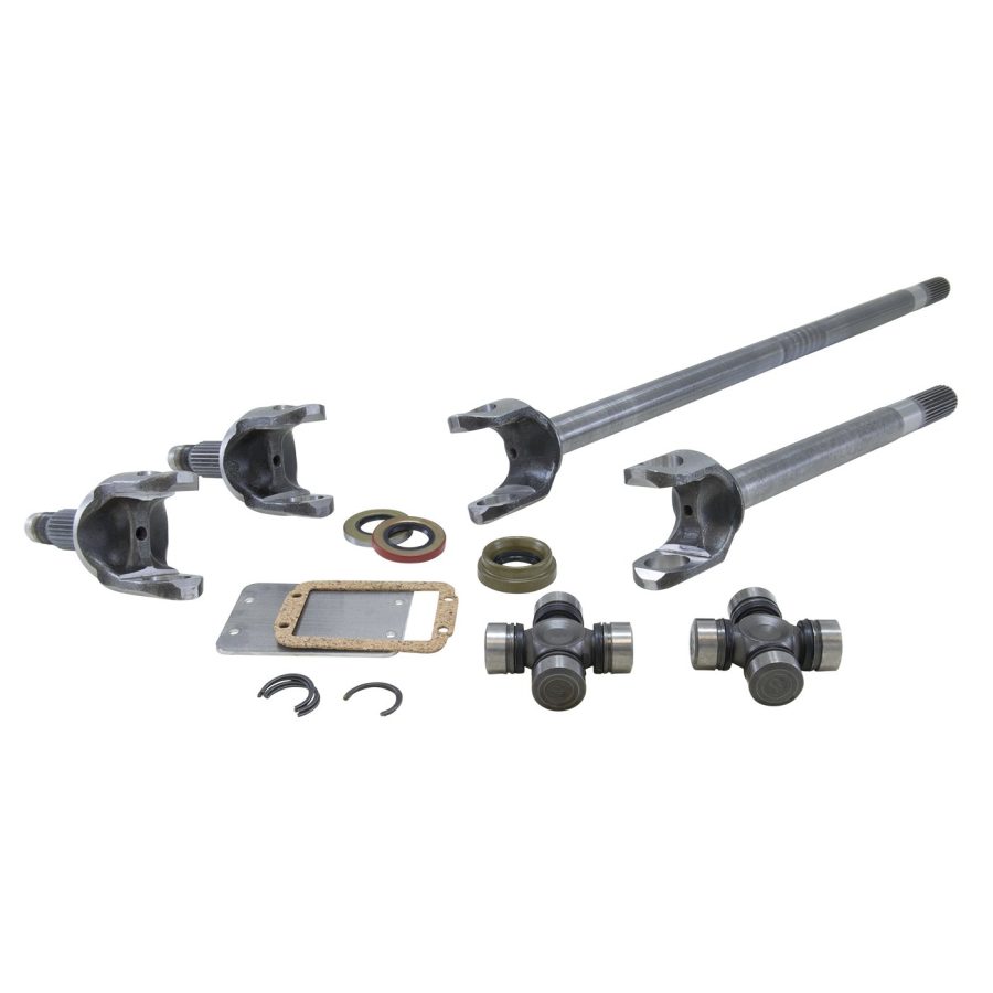 YUKON GEAR YA W24110 Chromoly Front Axle Kit, Dana 30, Both Sides, 27 Spline, 1310 U-Joints