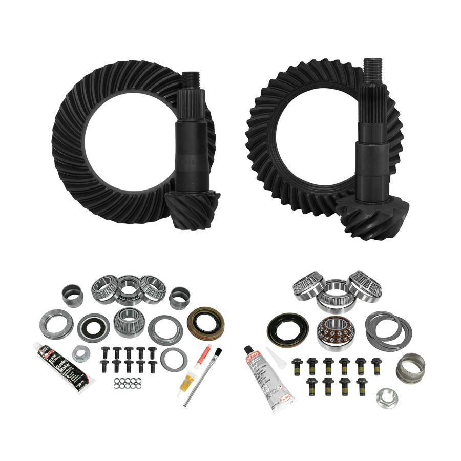 YUKON GEAR YGK080 Gear & Install Kit for Jeep JL Non-Rubicon D44 Rear & D30 Front 5.13 Ratio