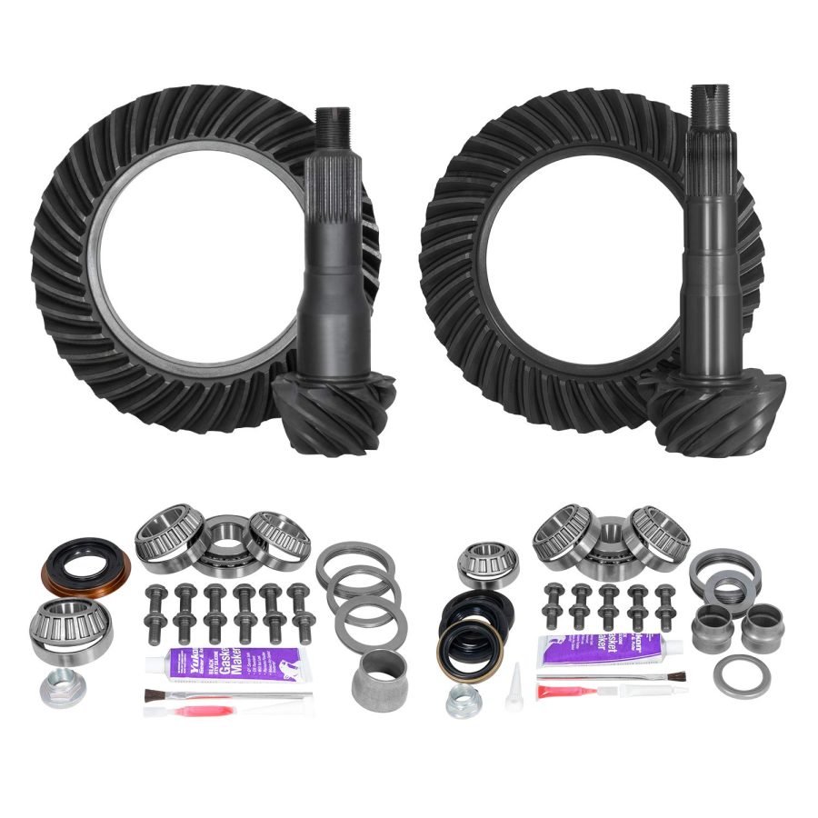 YUKON GEAR YGKT003-488 Ring & Pinion Gear Kit Package Front & Rear with Install Kits - Toyota 8.75/8IFS