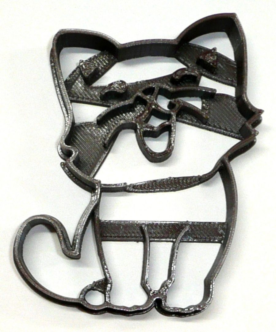 Yawning Smiling Cat Kitty Kitten Animal Cookie Cutter Baking Tool USA PR2360