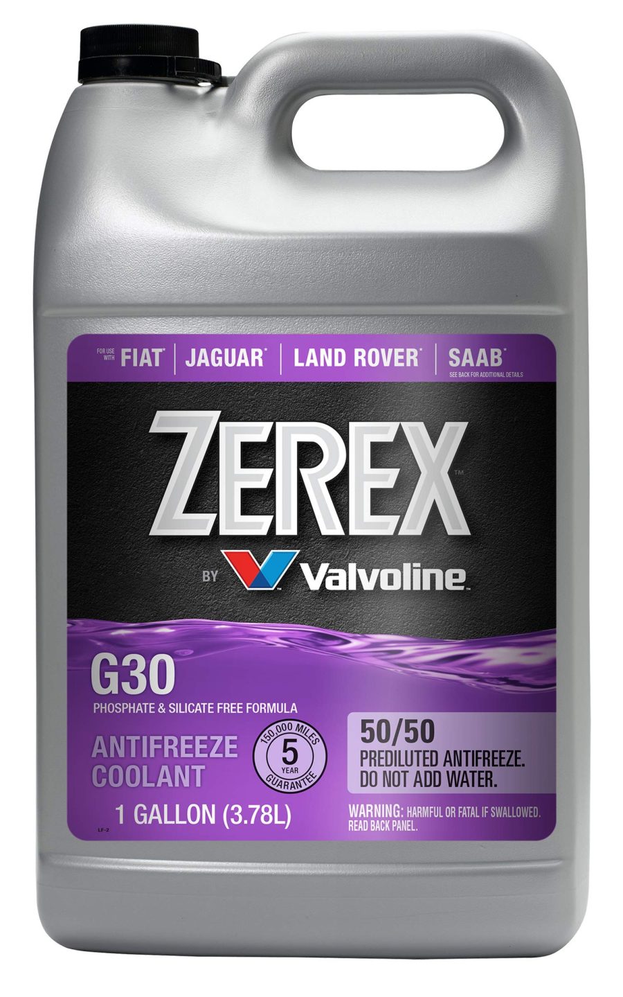 ZEREX 877981 G30 Phosphate and Silicate Free 50/50 Prediluted Ready-to-Use Antifreeze/Coolant 1 GA