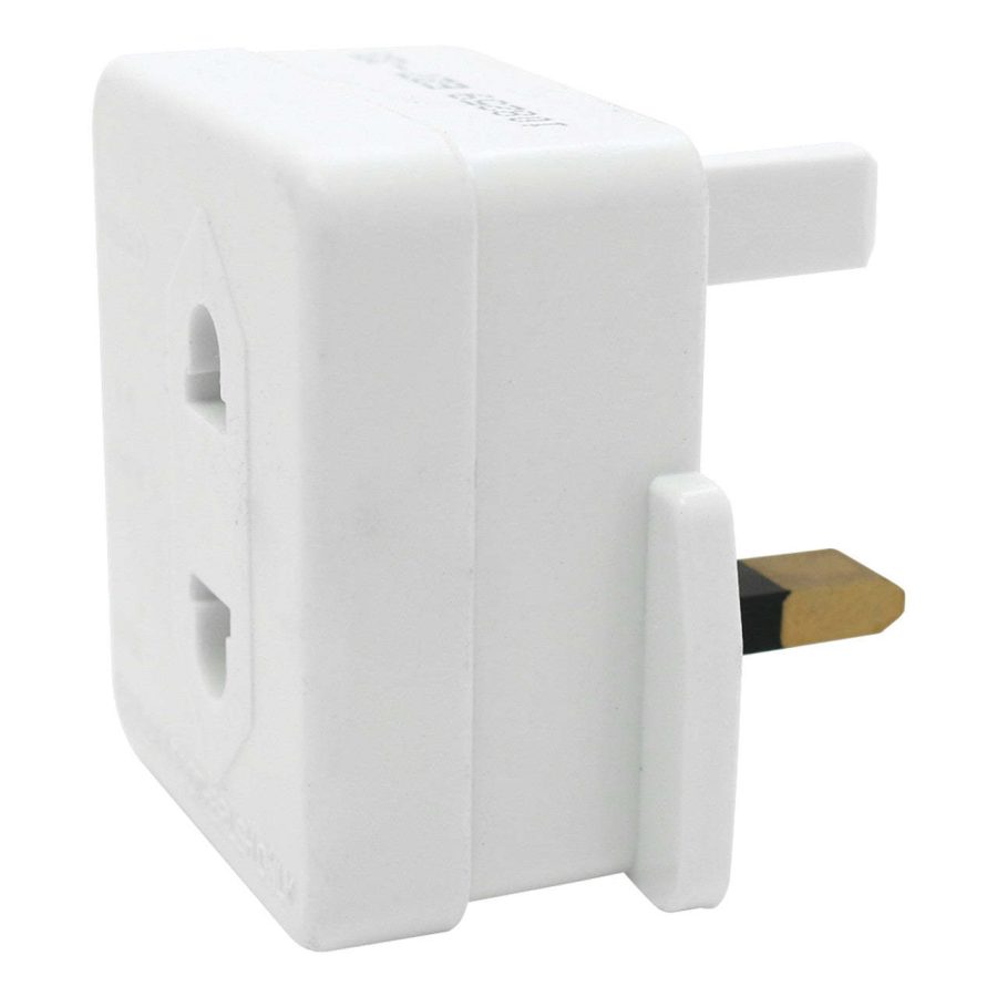 1 AMP Electric Shaver Euro 2 Pin to UK 3 Pin Adaptor - 5024996704761