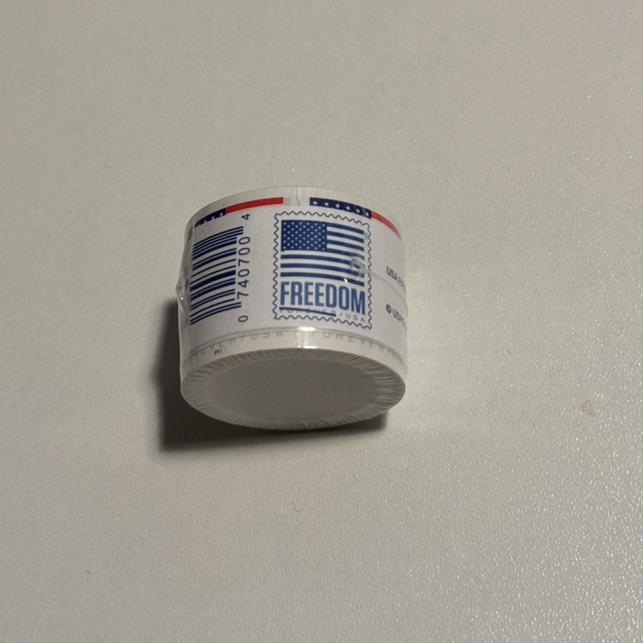 1 Roll of 2023 USPS Flag Forever Stamps Coils (100 Total)