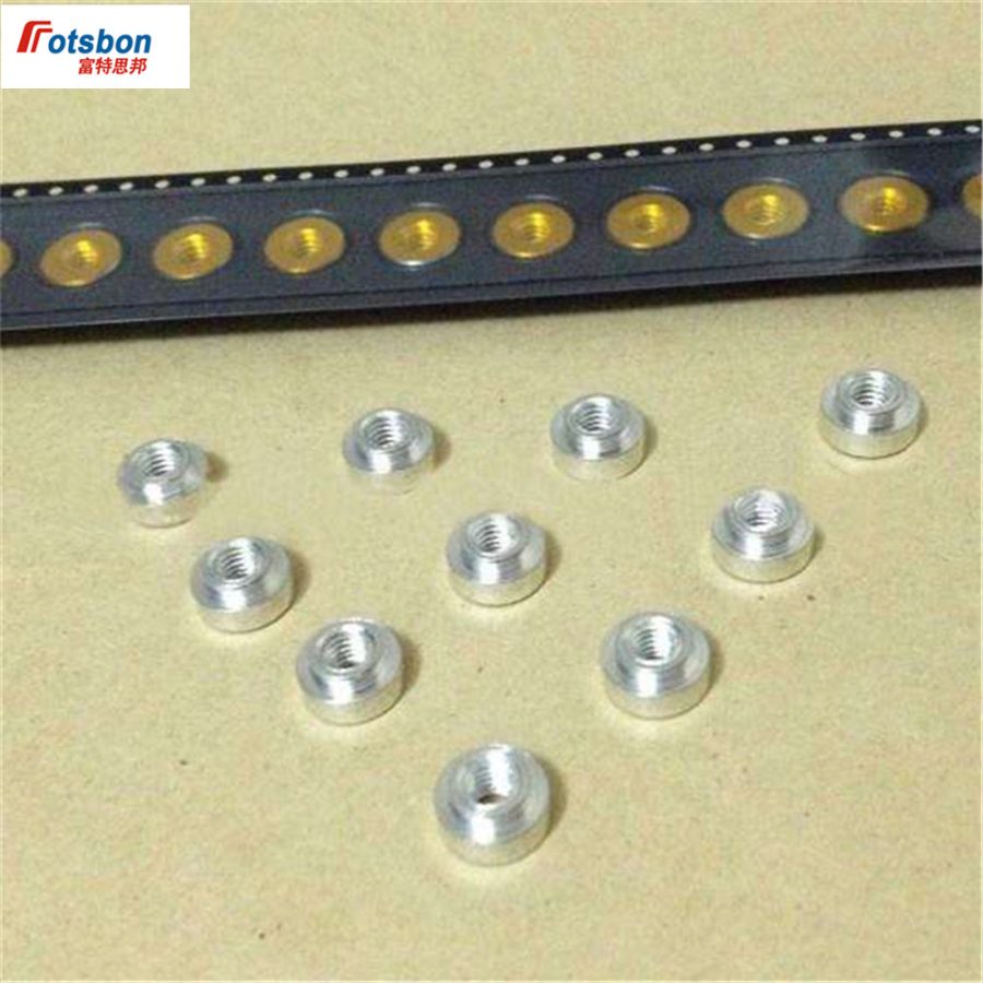 100pcs SMTSO-M2.5-5 Patch Welding Nuts SMT Use in PCB Spacers Steel Tin Plated