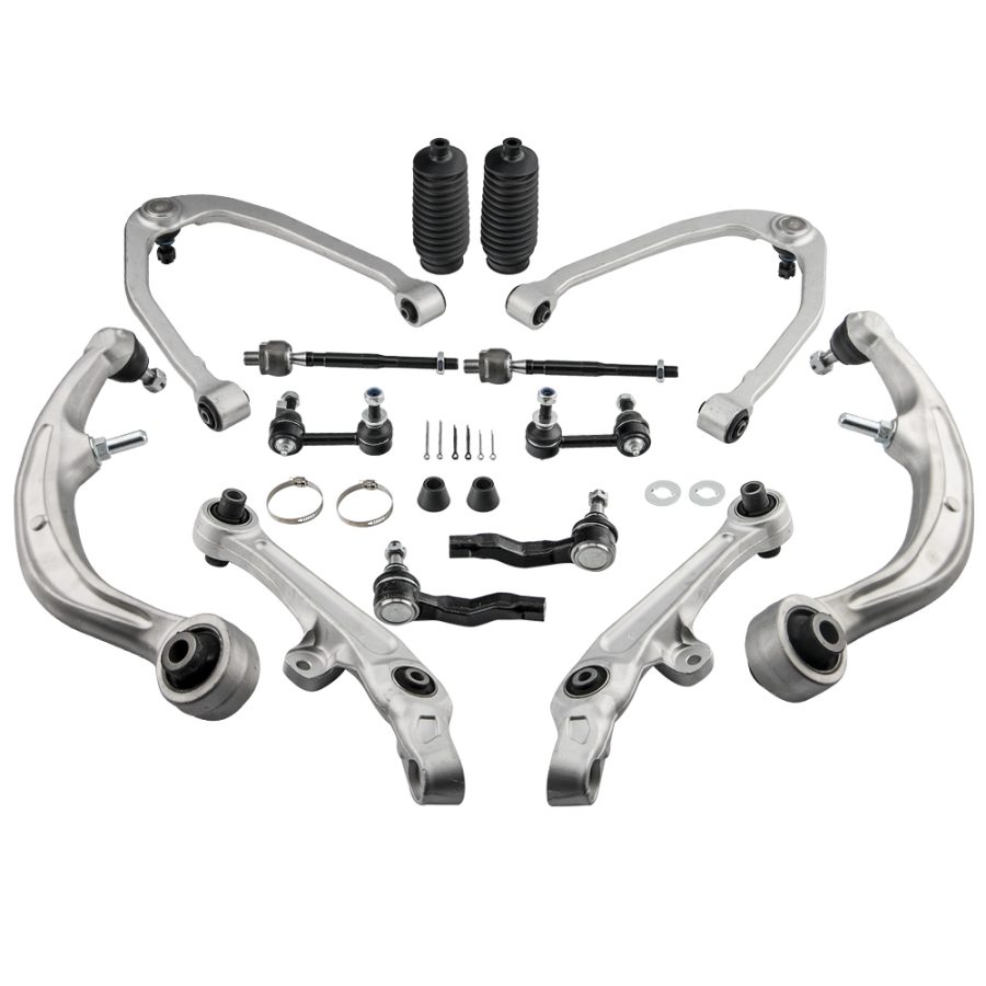 14x Front Lower Control Arms Tierods Sway Bars compatible for Nissan 350Z 2003-2009 RWD 2WD