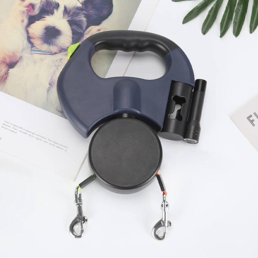 2 Dogs Retractable Leash