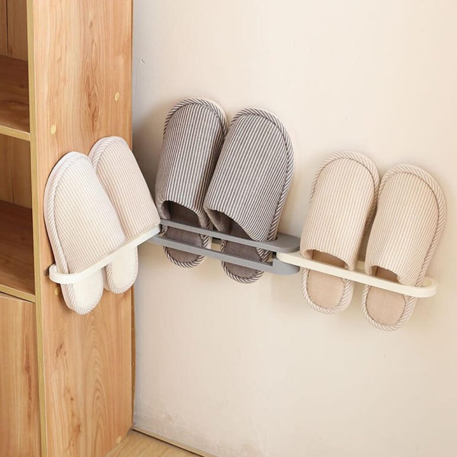 3-In-1 Drill-Free Slippers Rack