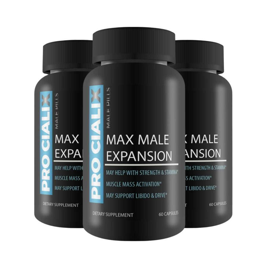 3 Pack Pro Cialix Capsules, All Natural Male Supplement - 180 Capsules