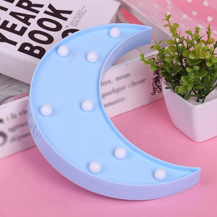 3D LED Crescent Moon Light Lamp