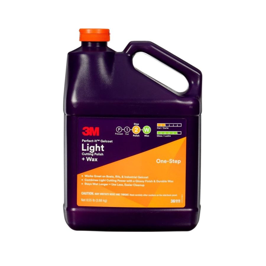 3M 36111 Perfect-It Gelcoat Light Cutting Polish + Wax 1 Gallon Bottle (Pack of 4)