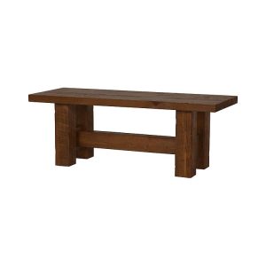 48 Barnwood Dining Bench: with Barnwood Dark Finish