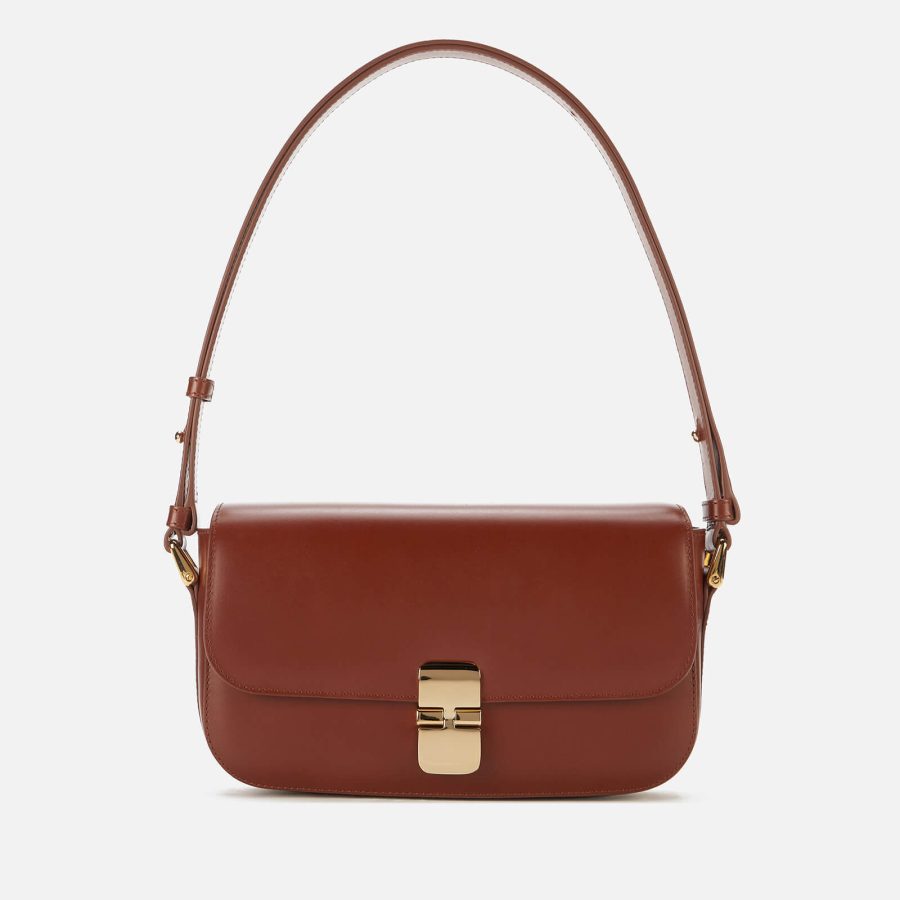 A.P.C. Grace Leather Baguette Bag