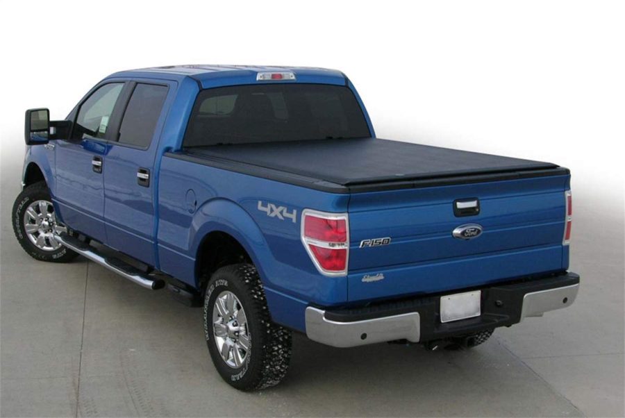 ACCESS 41369 Tonneau Cover; Lorado; Soft Roll-Up Hook And Loop; Lockable Using Tailgate Handle Lock; Black; Vinyl