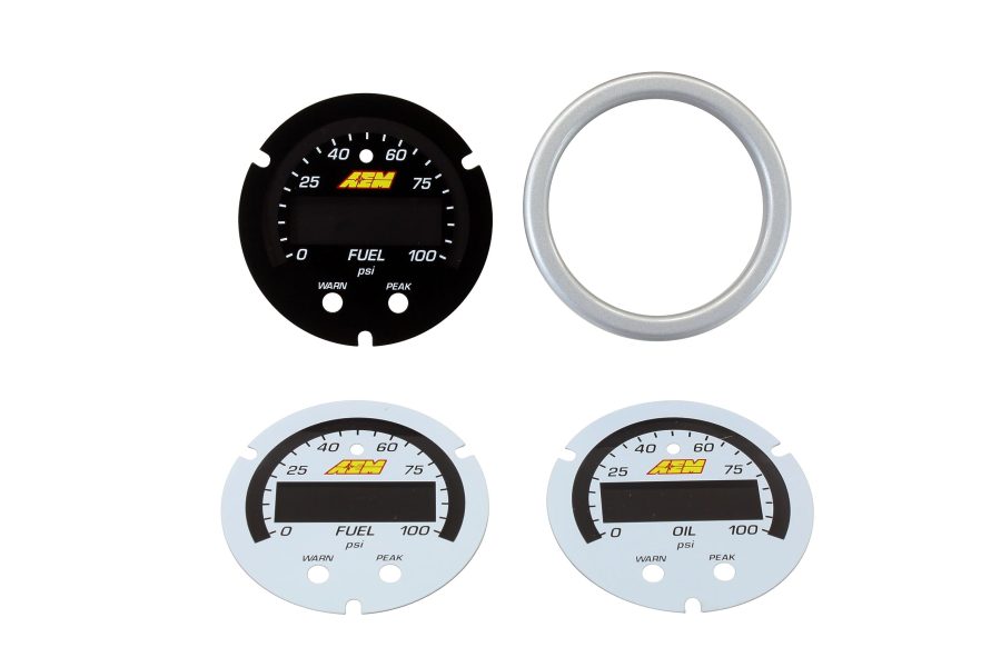 AEM 30-0301-ACC Gauge Face Overlay; X Series; White; For Use With AEM Part Number 30-0301