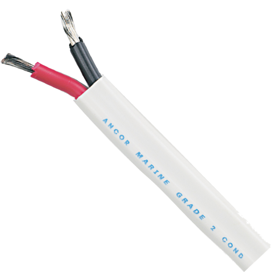 ANCOR 120710 STANDARD DUPLEX CABLE - FLAT 6/2 - 2X13MM - RED/BLACK - 100