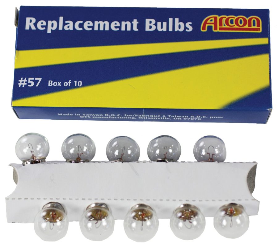 ARCON 16752 Replacement Bulb #57, (Box of 10)