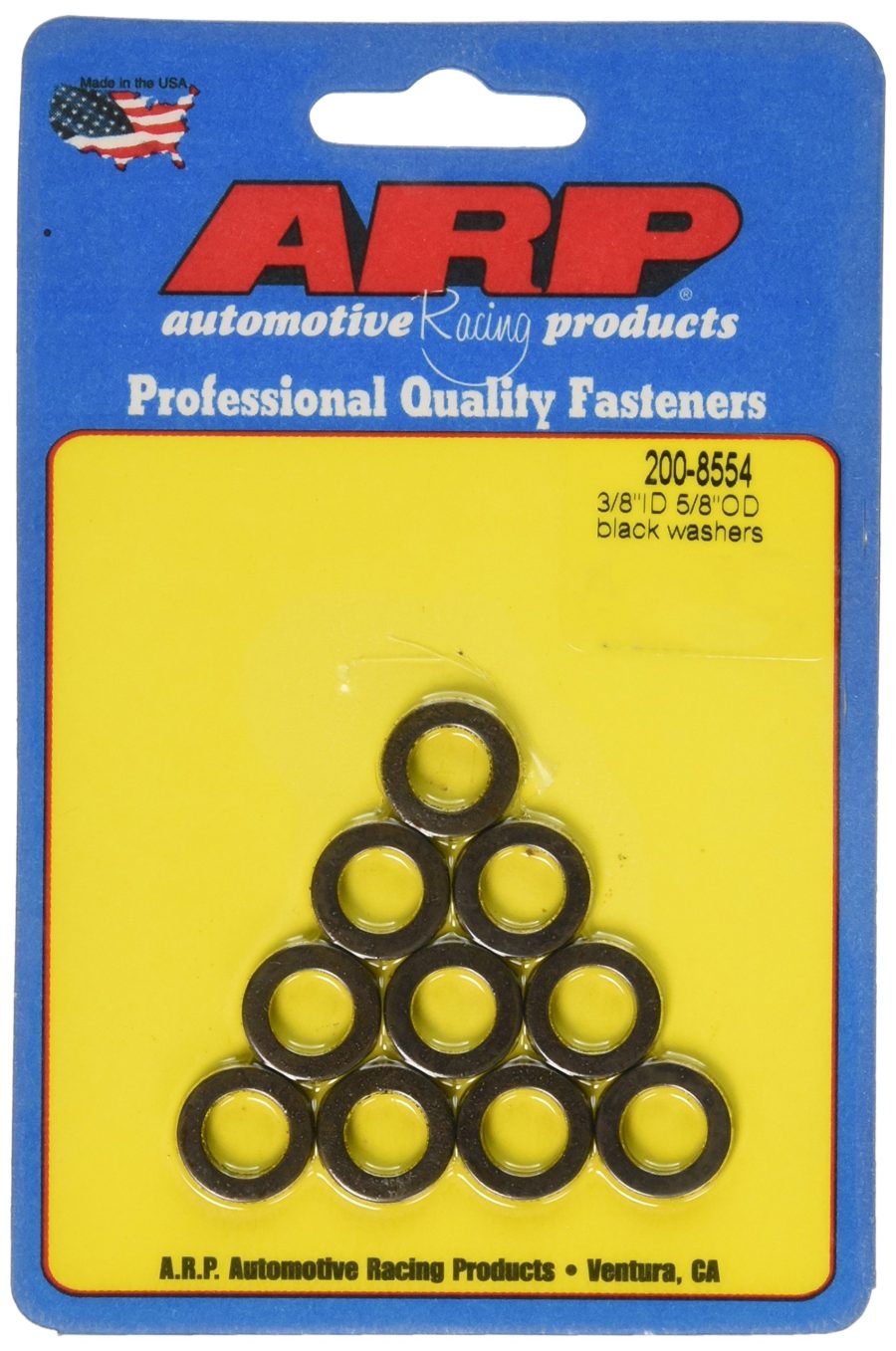 ARP 200-8554 10-Pack Of Special Purpose Washers, 3/8 INCH Inside Diameter, 5/8 INCH Outside Diameter, .120 INCH Thick