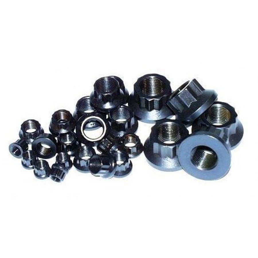 ARP 300-8333 Stainless Steel 7/16-20 12-Point Nuts - Pack of 10