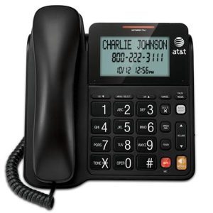 AT&T CL2940 Corded Speakerphone with Display - BLACK