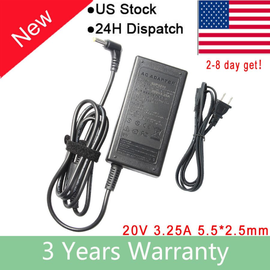 Ac/Dc Adapter For Ibm Lenovo Cpa-A065 Laptop Battery Charger Power Cord Supply F