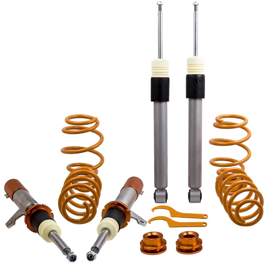 Adjustable Height Spring Strut Coilovers Kit compatible for VW MK6 compatible for Golf GTI 2010-2014 lowering kit