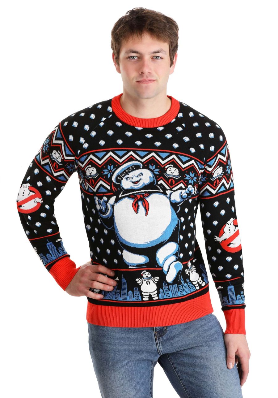 Adult Ghostbusters Stay Puft Marshmallow Man Sweater