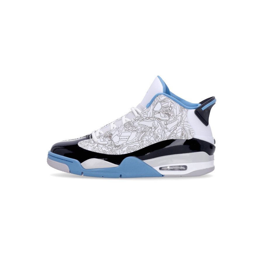 Air Jordan Dub Zero White/university Blue/black/neutral Gray Men's High Shoe