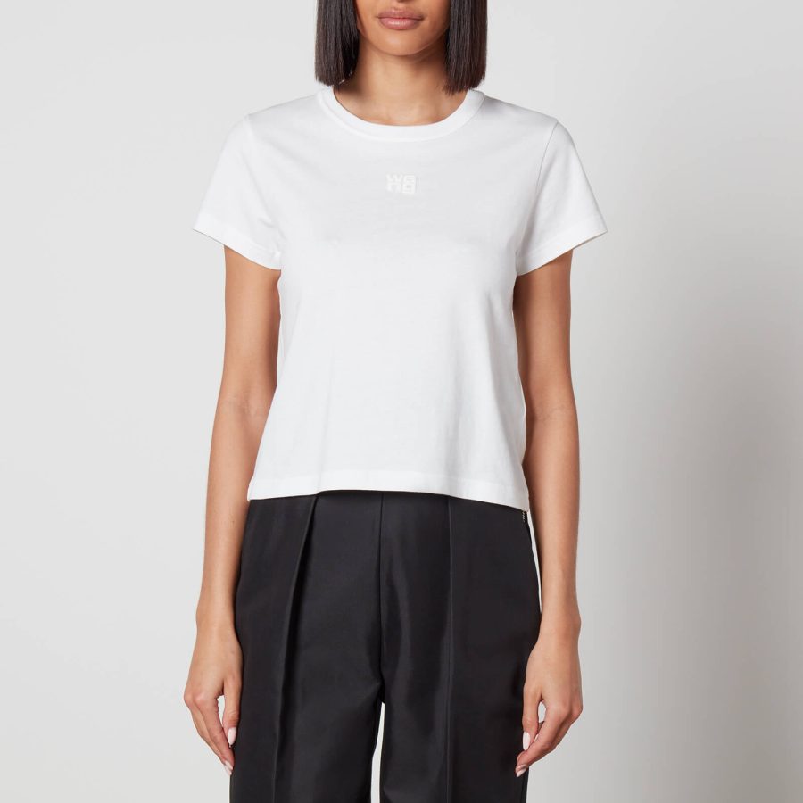 Alexander Wang Essential Logo-Detailed Cotton T-Shirt - US 10/UK 14