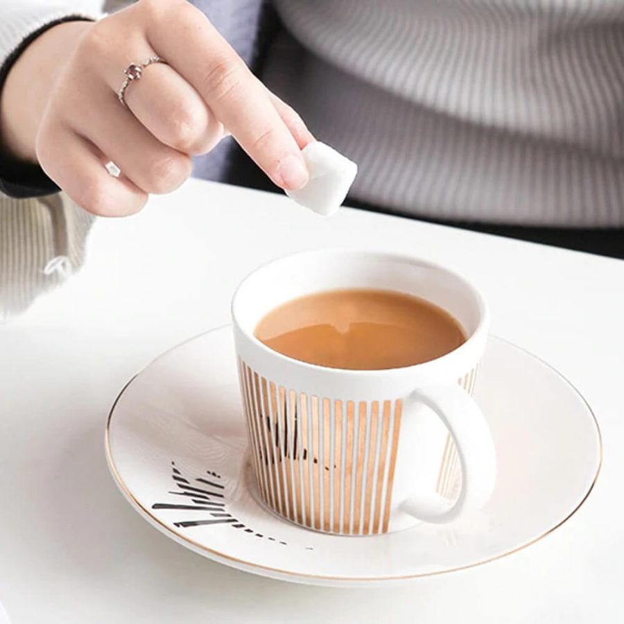 Anamorphic Cup And Saucer