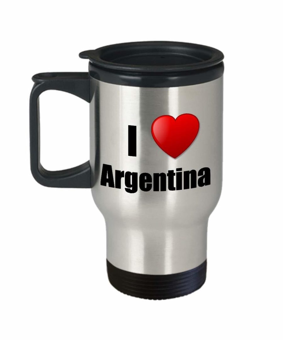 Argentina Travel Mug Insulated I Love Funny Gift Idea For Country Lover Pride No