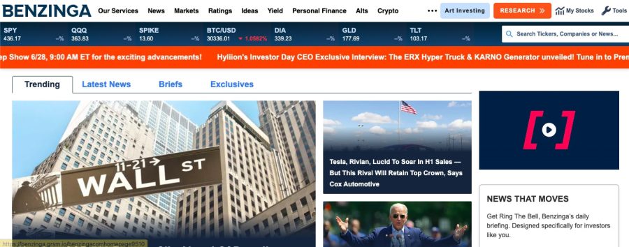 Article for Benzinga (Contributor)