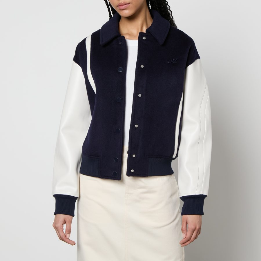 Axel Arigato Bay Wool and Shell Varsity Jacket - L