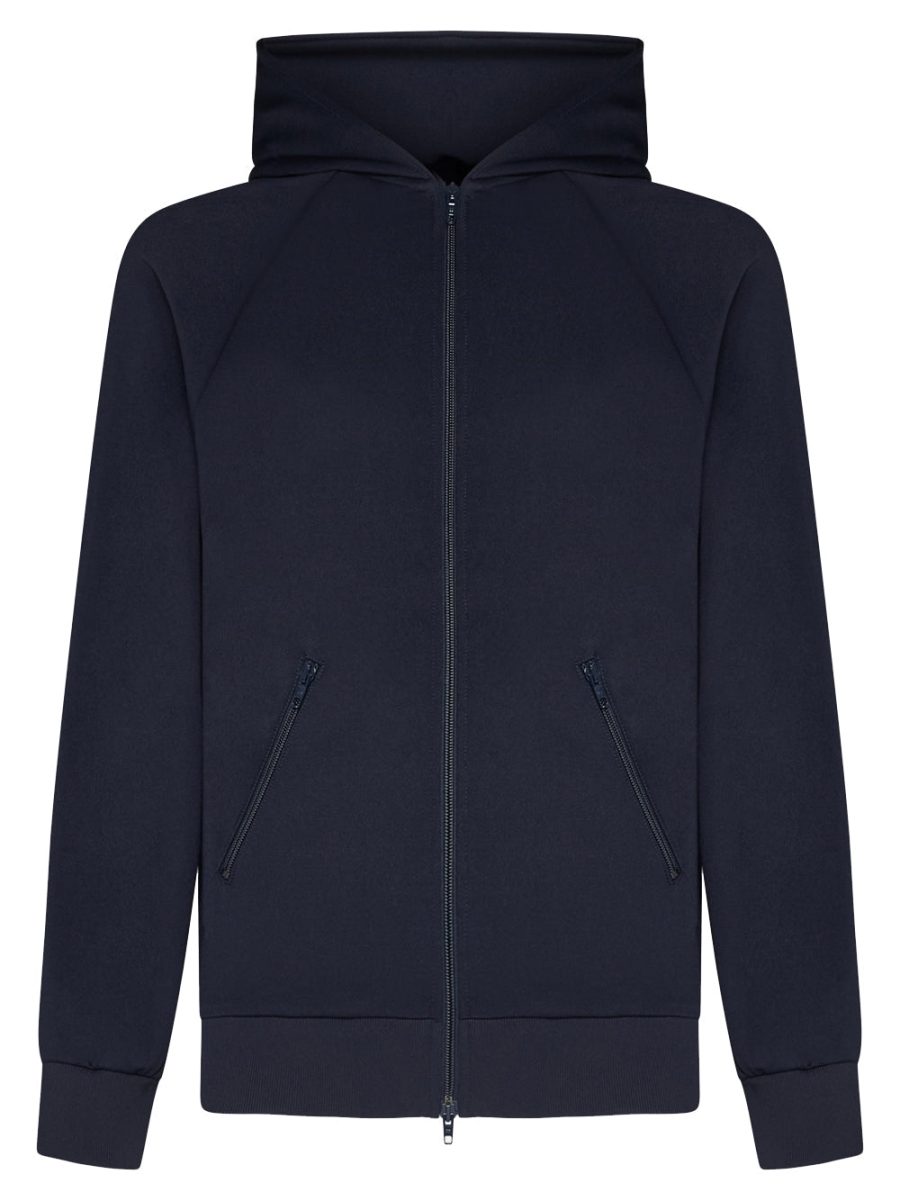 BALENCIAGA Unity Sports Icon Zipped Hoodie Navy Blue