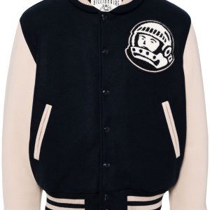 BILLIONAIRE BOYS CLUB Arch Logo Varsity Jacket Navy