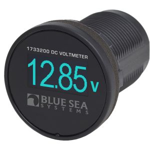 BLUE SEA 1733200 MINI OLED VOLTMETER - BLUE